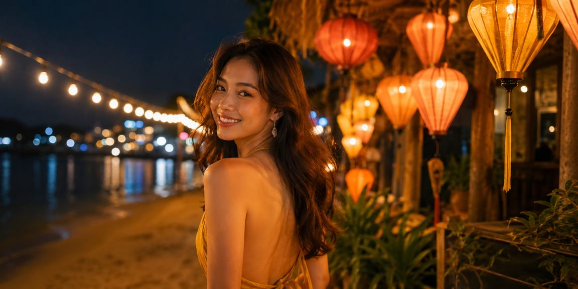 Không khí chợ đêm Hội An và thông tin khuyến mãi hoàn tiền trên poki2
